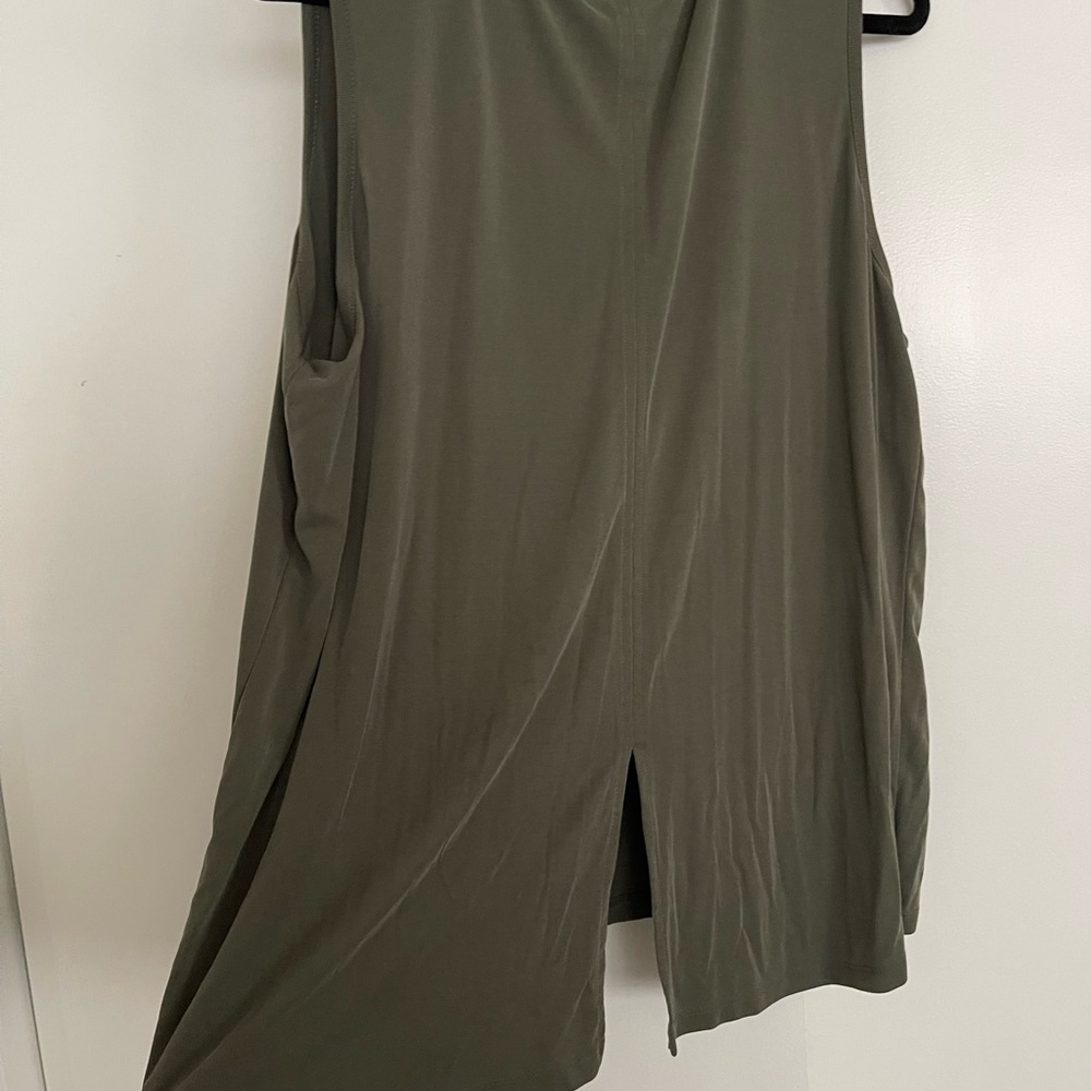 Green Tank with slit in back